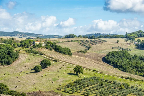 Landschaft Toskana in der Nähe von Volterra — Stockfoto