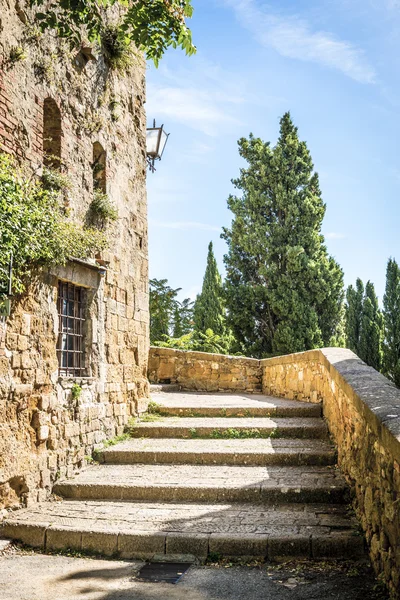 Stairs in Pienza — Stock Photo, Image