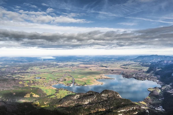 View from Herzogstand to Kochelsee — Stock Photo, Image