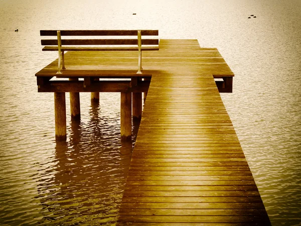 Chiemsee jetty — Stock Photo, Image