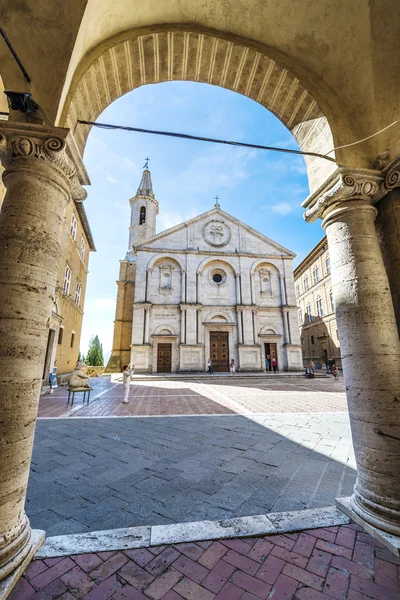 Kathedraal van pienza — Stockfoto