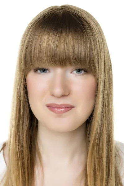 Gesicht blonde Frau — Stockfoto