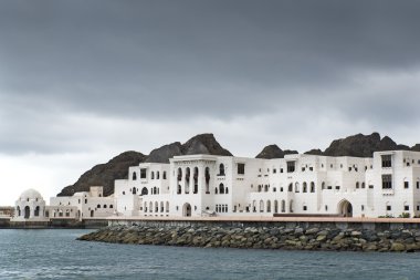 Buildings Muscat Oman clipart