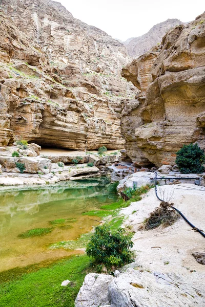 Wadi Shab Oman — Zdjęcie stockowe