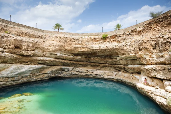 Sinkhole Bimmah Oman — Stock Photo, Image