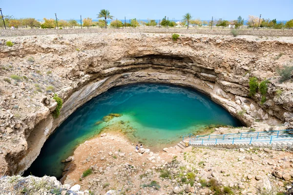 Sinkhole Bimmah Oman — Stock Photo, Image