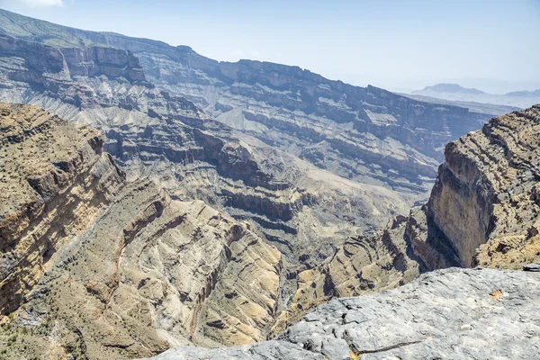 Kaňon jebel shams — Stock fotografie