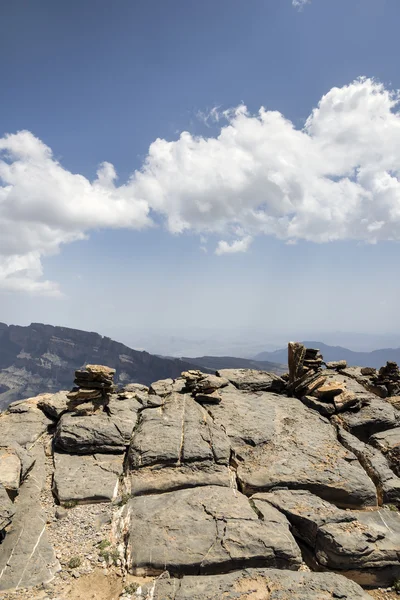 Rock walls Jebel Shams — Stock Photo, Image