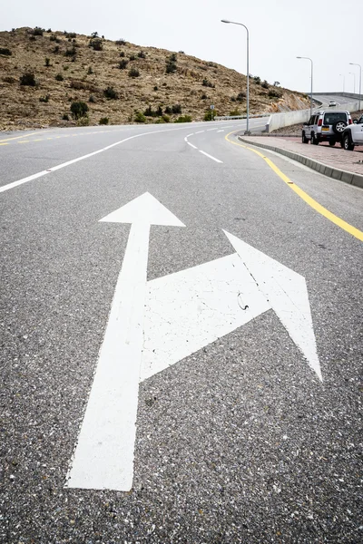 Road arrow Jebel Akhdar — Stock Photo, Image