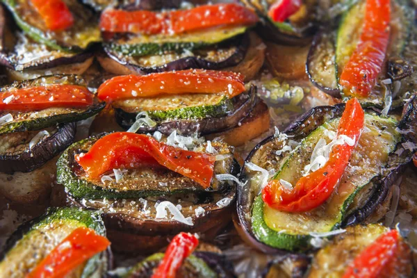 Brunchetta pepper courgette Стоковая Картинка