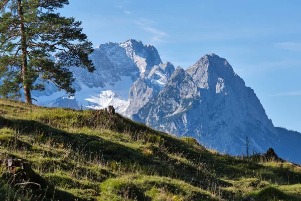 Utsikt Över Berget Zugspitze Bayern Nära Garmisch Partenkirchen Oktober — Stockfoto