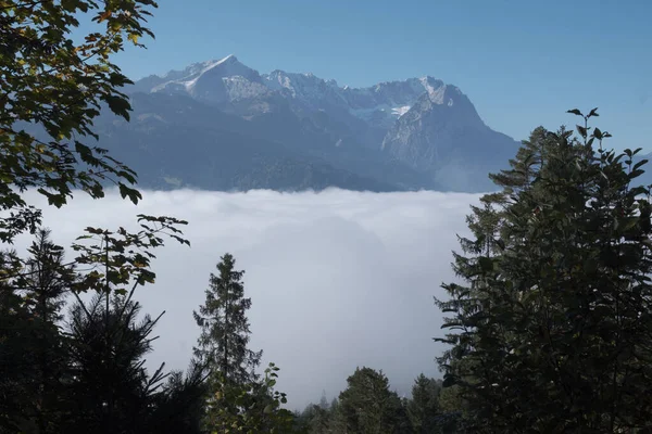 Utsikt Över Berget Zugspitze Bayern Nära Garmisch Partenkirchen Oktober — Stockfoto