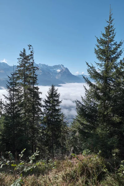 Uitzicht Zugspitze Beieren Nabij Garmisch Partenkirchen Oktober — Stockfoto
