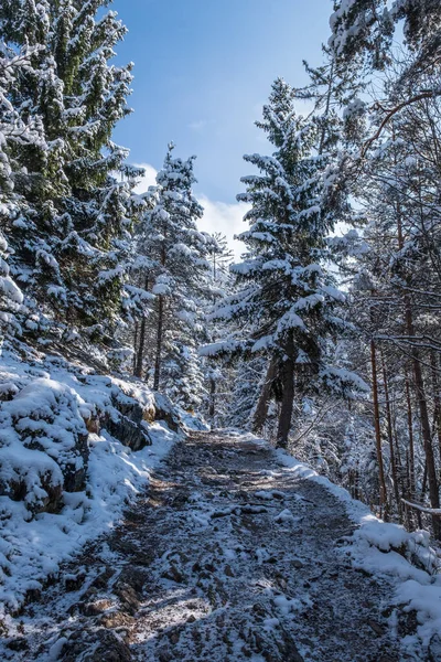 Baharda Bavyera Garmisch Partenkirchen Yakınlarında Kar Manzarası — Stok fotoğraf