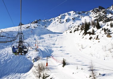 Ski lift Fransız alps