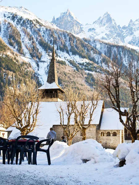 Chamonix εκκλησία — Φωτογραφία Αρχείου