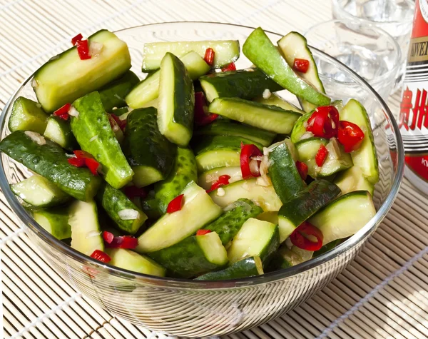 Chinese Sweet, Hot and Sour Cucumbers — Stock Photo, Image