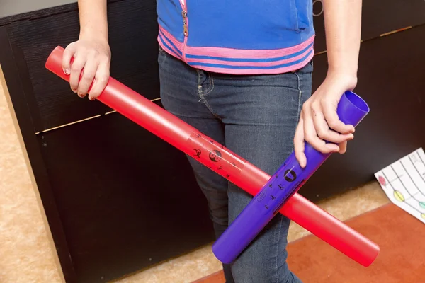 The Boomwhackers, music tube Stock Image