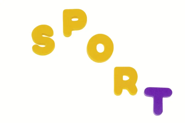 Schrijven van sport — Stockfoto