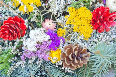 buketler çiçek ve dallar