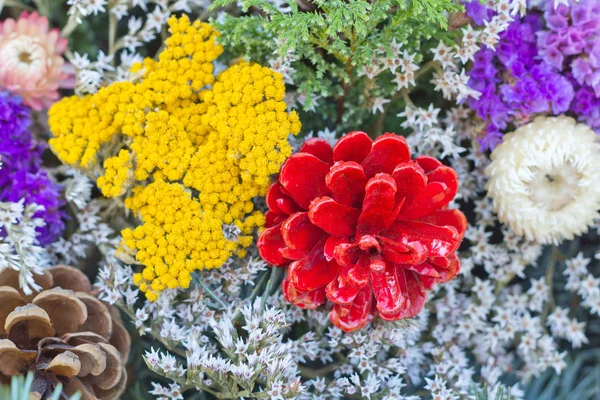 Buketter av blommor och kvistar — Stockfoto