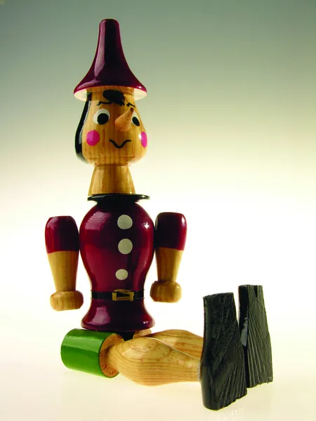 Pinocho de madera — Foto de Stock