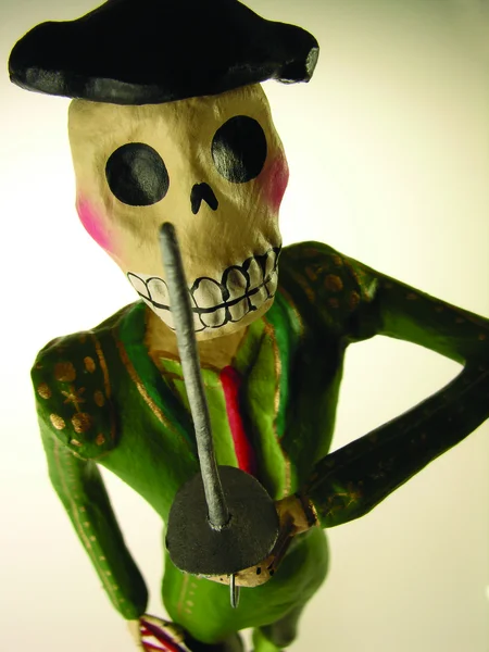 Tradicional mexicano esqueleto homens — Fotografia de Stock