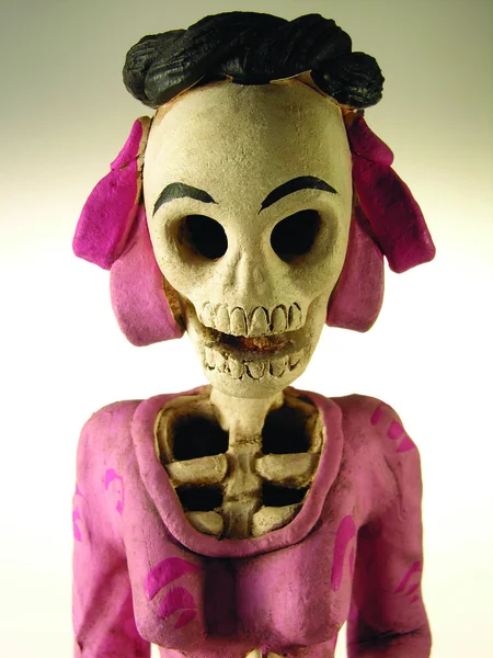 Traditionelle mexikanische Skelettfrauen — Stockfoto