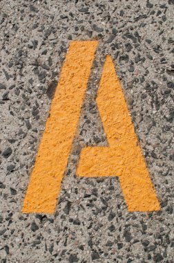 grunge tarzı boyanmış mektup