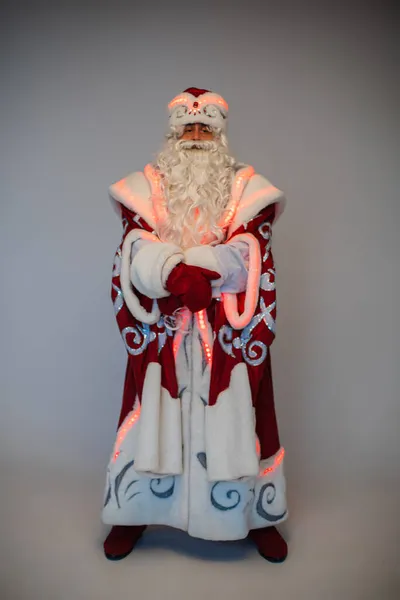 Portrait of winking father frost — Stock Photo, Image
