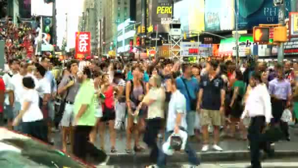 NY time square timelapse — ストック動画