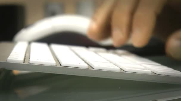 Tastatur — Stockvideo