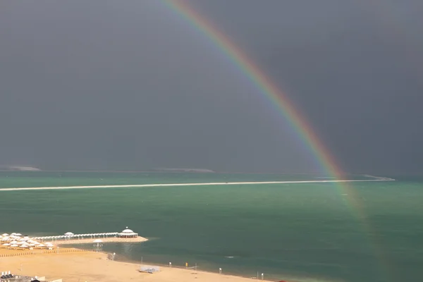 Rainbow over the Dead Sea Stock Picture