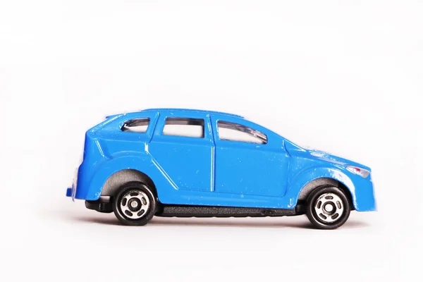 Carro de brinquedo azul — Fotografia de Stock