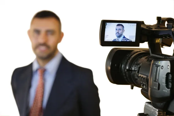 Modèle masculin dans un studio photographique — Photo