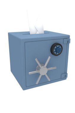 Oy pusulasının çift koruma mekanizması ile 3D çizimi