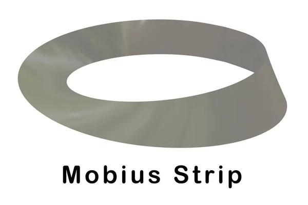 Illustration Mobius Stripl Isolated White — Stockfoto