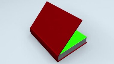 Kitap açma animasyonunun yeşil ekran geçişi