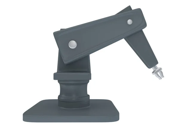 Render Illustration Robotic Arm Isolated White — Photo