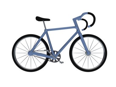 3d render illustration of retro style bicycles