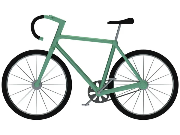 Render Illustration Retro Style Bicycles Isolating White — Stock Fotó