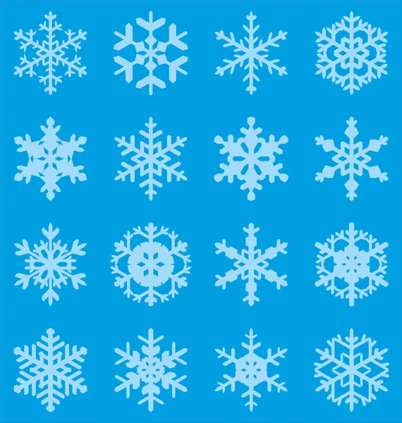 Copos de nieve — Vector de stock