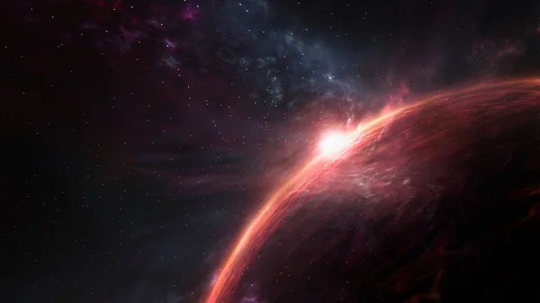 Abstrakt Fantastiska Rymden Universum Space Bakgrund Med Nebulosa Och Stjärnor — Stockfoto