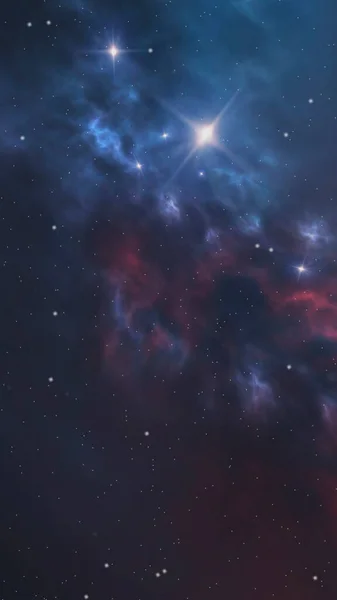 Αφηρημένος Φανταστικός Χώρος Του Σύμπαντος Διαστημικό Υπόβαθρο Νεφέλωμα Και Αστέρια — Φωτογραφία Αρχείου