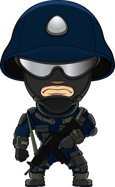 Special forces soldier Royalty Free Stock Vectors