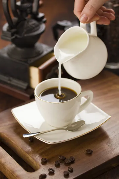 Coffee with milk — Stock Photo, Image