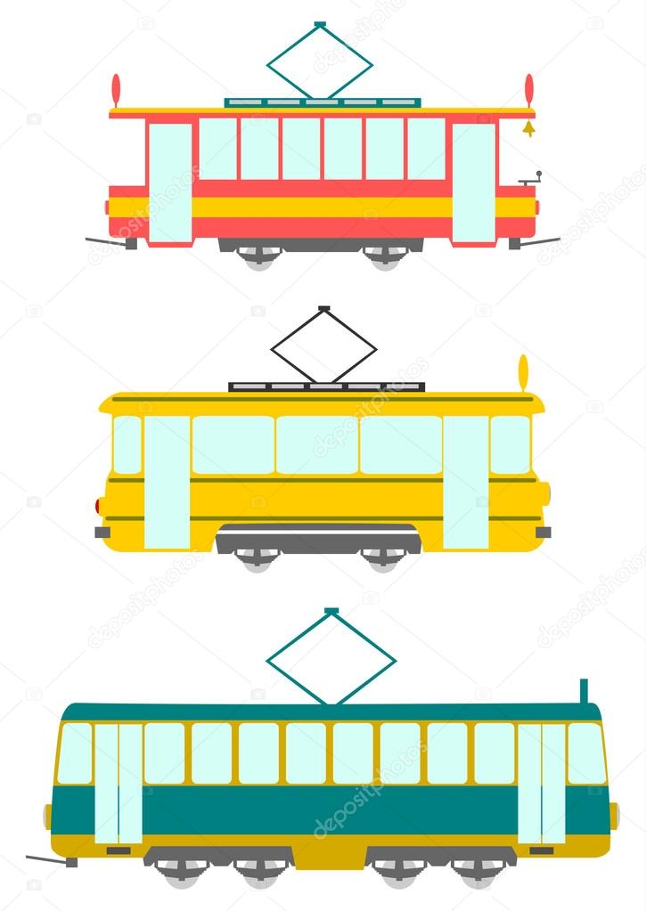 Retro trams.