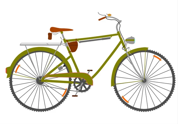 Vélo de tourisme . — Image vectorielle