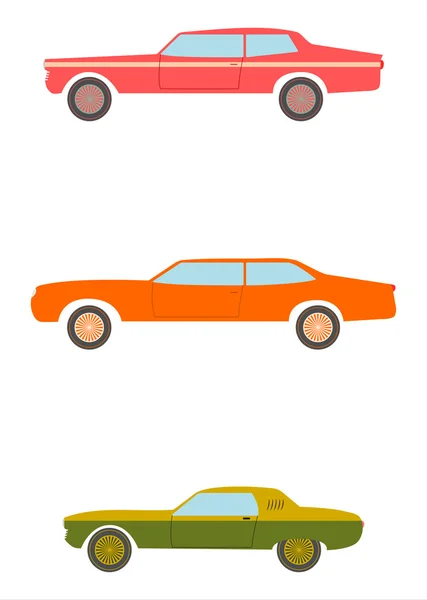 Muscle cars. — Stock Vector