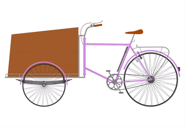 Transporte de rickshaw . — Vector de stock